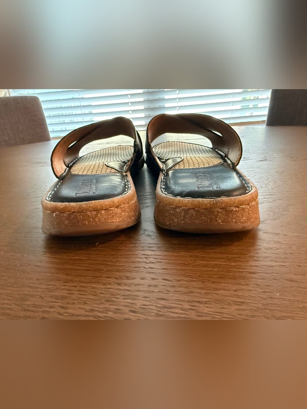 Born Black Slide Sandals Size 10 - Picture 6 of 11